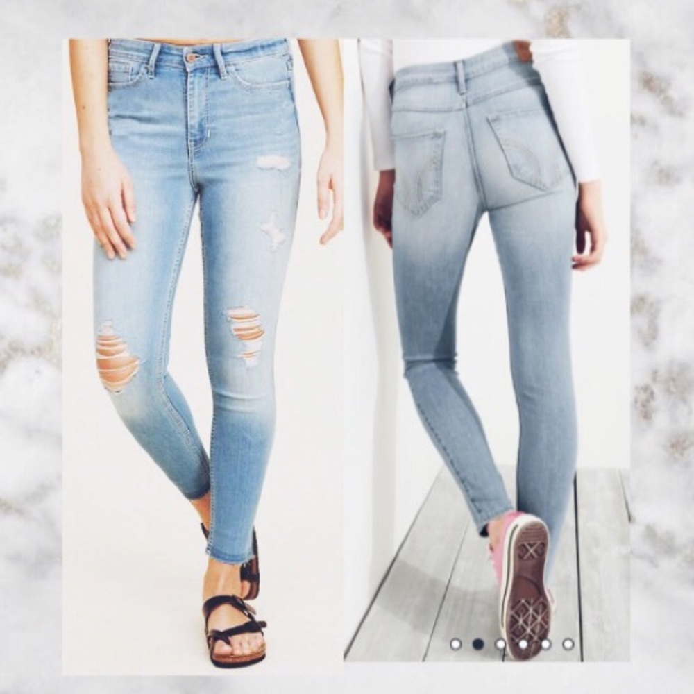 Hollister Super Skinny High Rise Jeans 27w